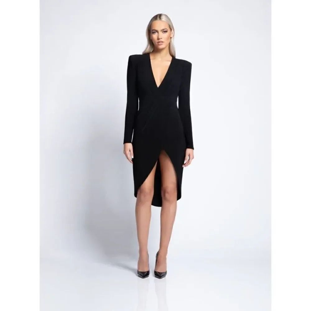 zhivago minyrr Midi dress in black US6(UK10)
